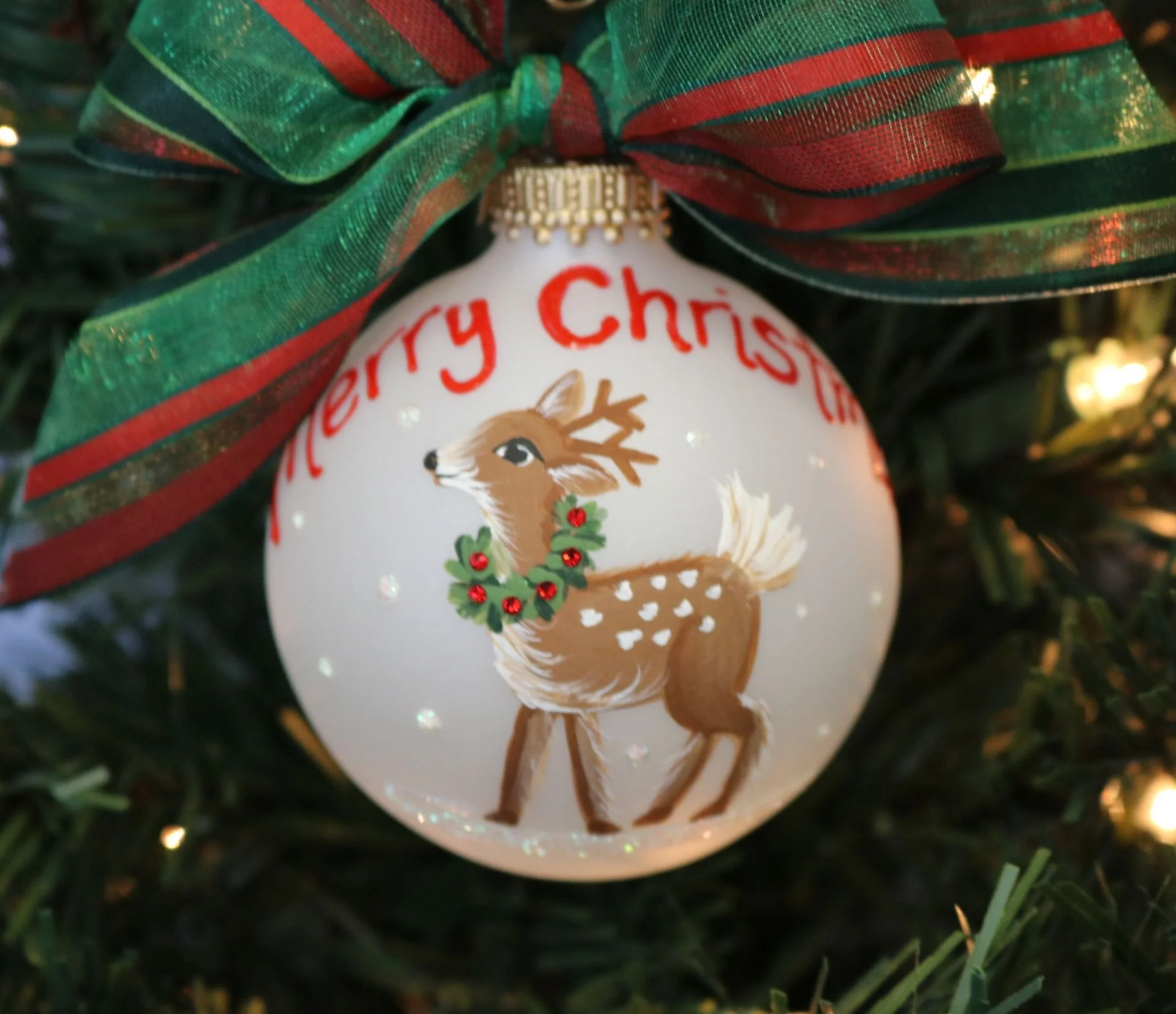 Christmas reindeer discount ornaments